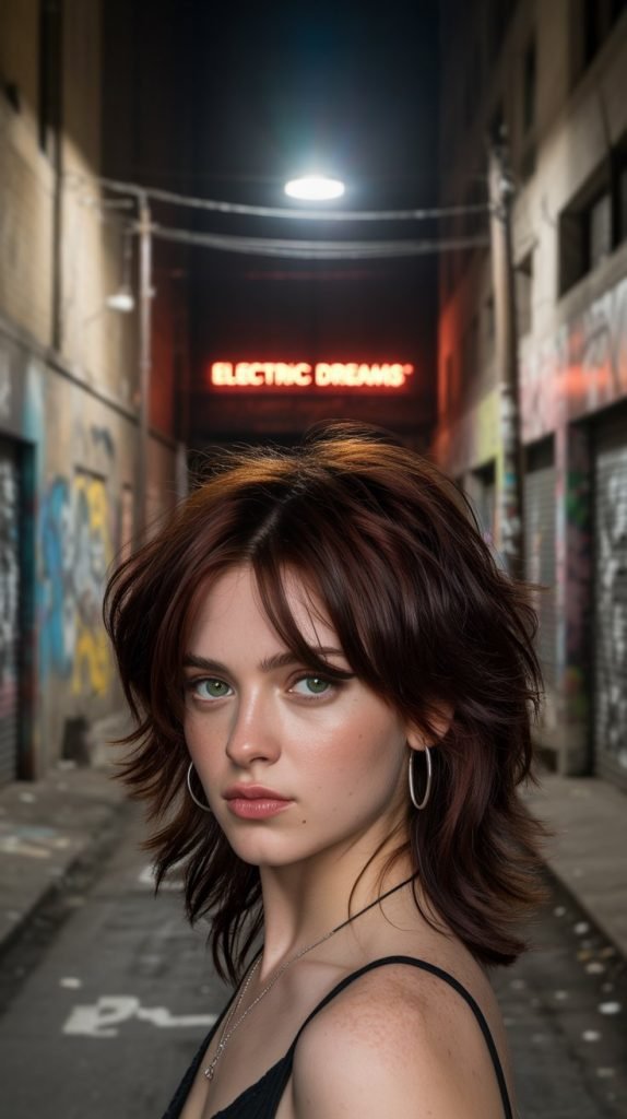 Choppy Medium Layers for Thick Hair