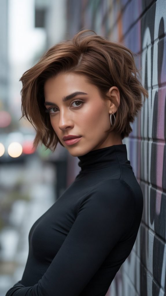 Textured Bob with Choppy Layers