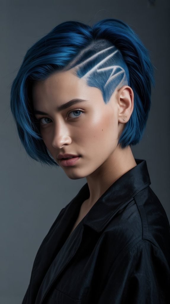 Edgy Stacked Bob with Undercut