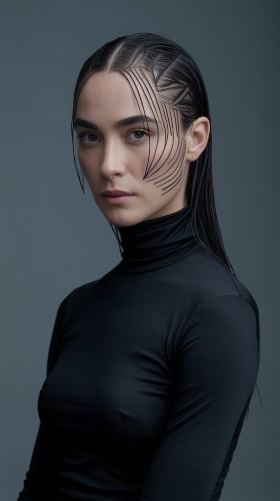 . Long Hair Face-Framing Angles