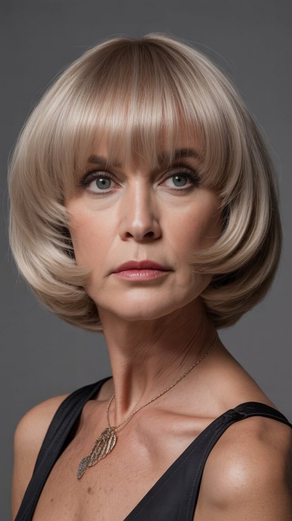 Blunt Fringe with Inverted Bob