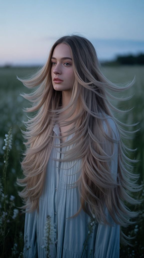 Long Feather-Cut Layer Integration