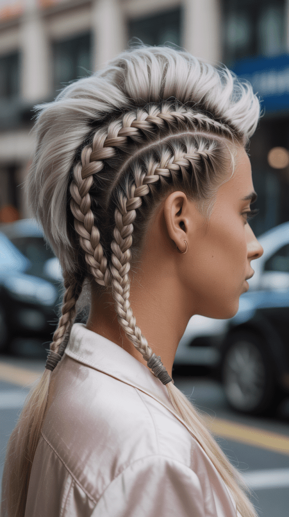 Dutch Braid Mohawk