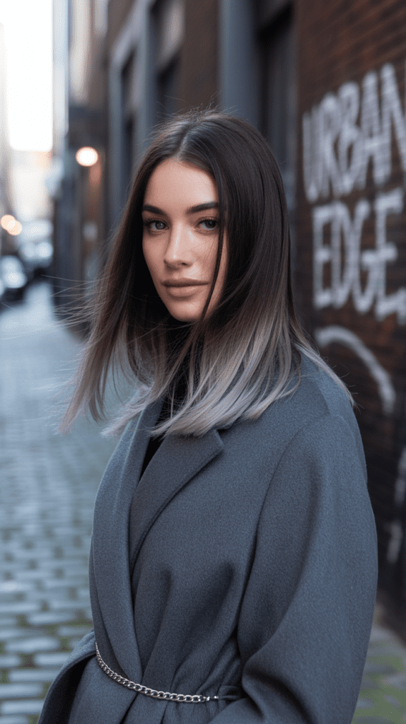 Smoky Gray Balayage