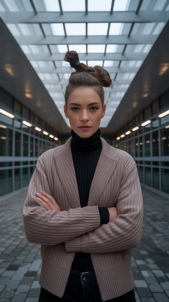 . Sculptural Top Knots