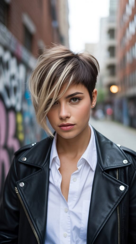Asymmetrical Pixie Cut