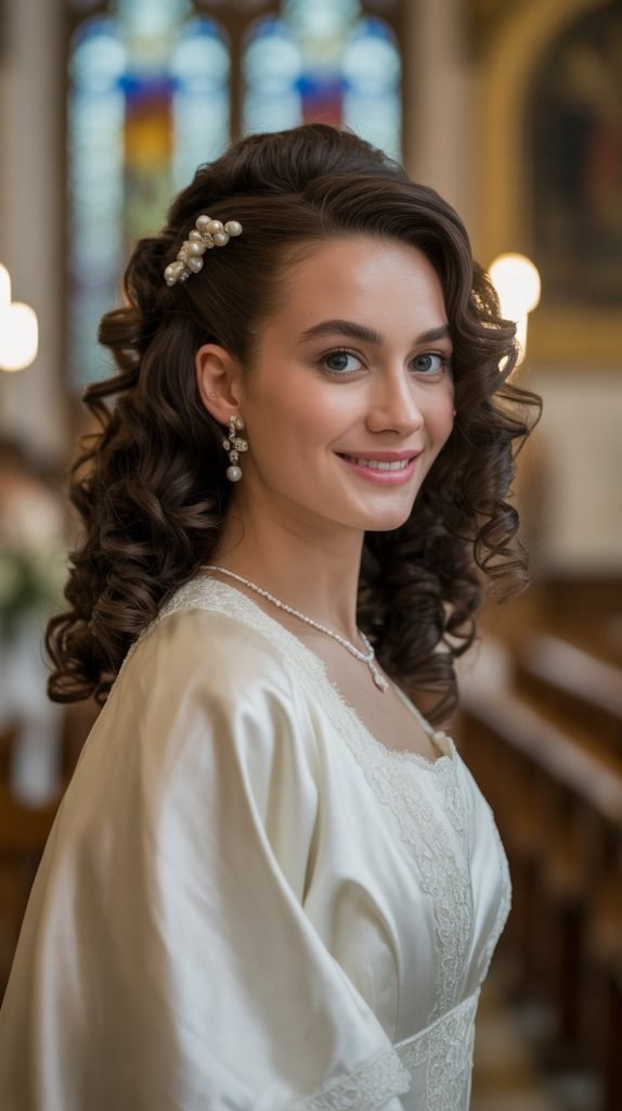 Voluminous Curly Updo