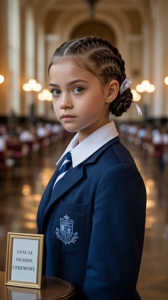 Low Side Bun with Face-Framing Braids