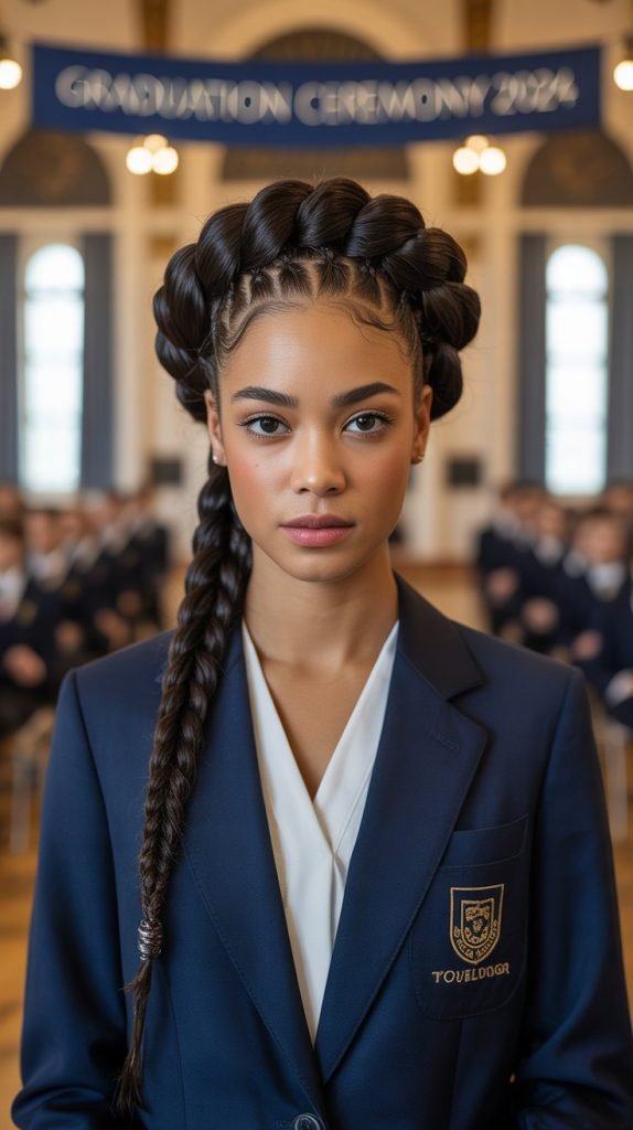 Twisted Crown with Braid