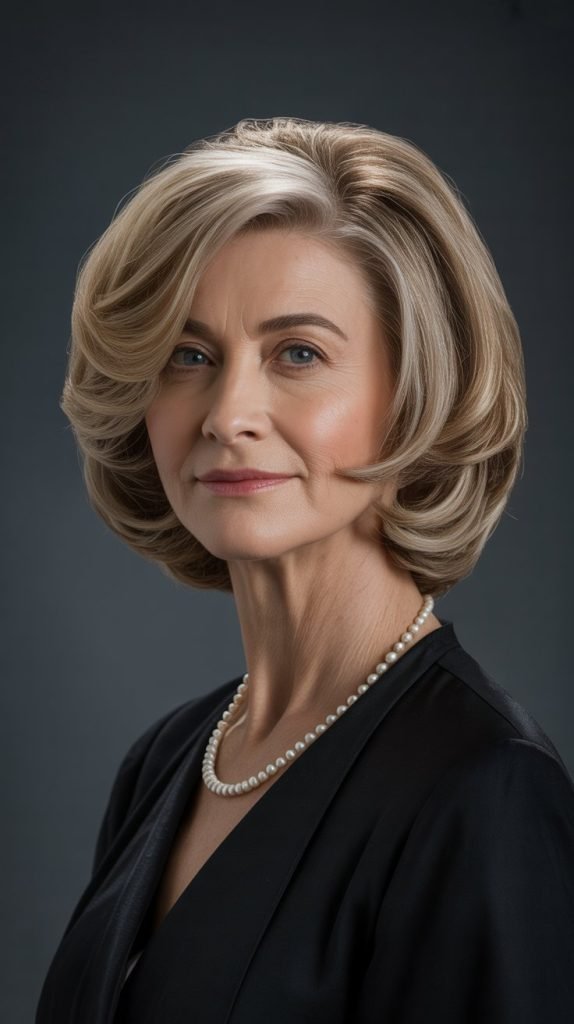 Layered Chin-Length Bob