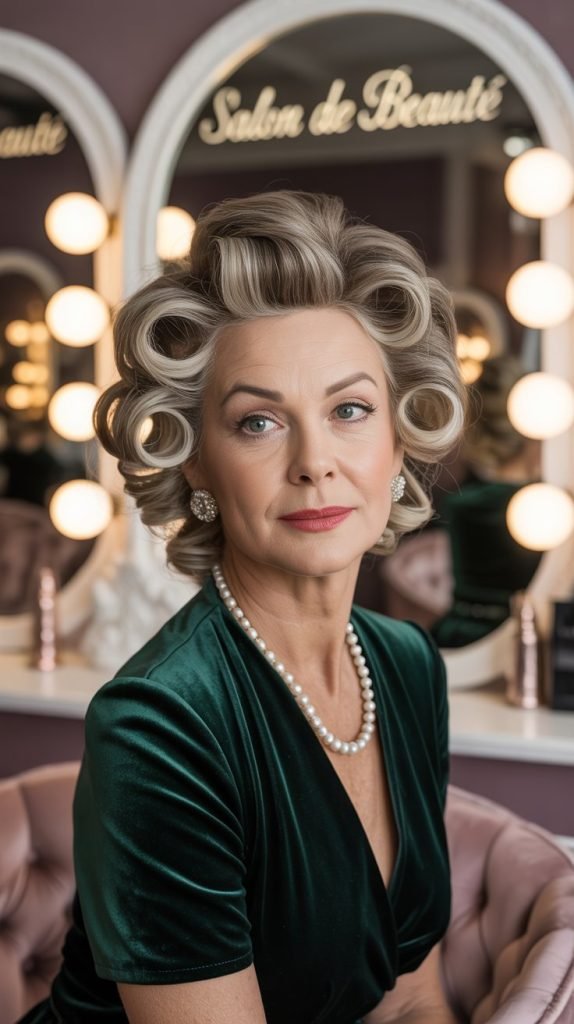  Bouncy Roller Set Curls