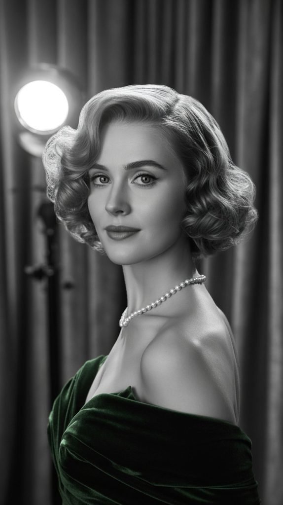 Vintage-Inspired Curly Bob