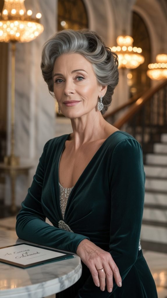 Swept-Back Elegant Chignon