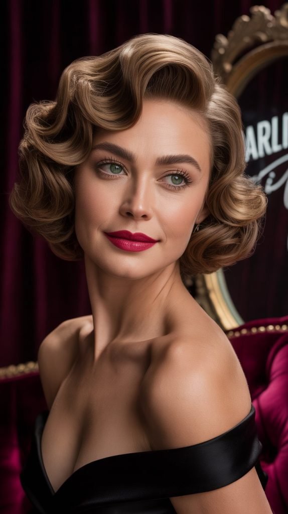 . Curly-Wavy Bob with Volume