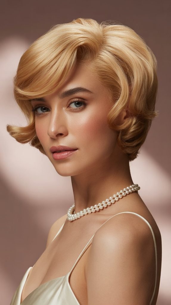 Butter Blonde Wavy Pixie