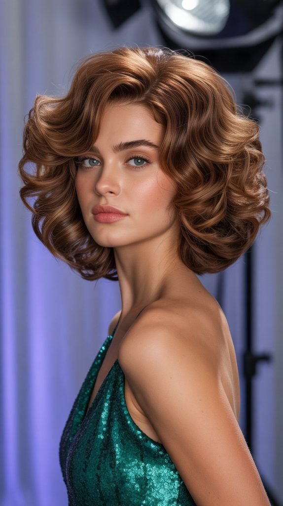 Bouncy Stacked Bob with Volume