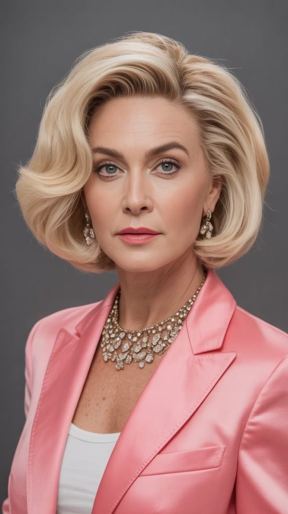  Voluminous Bob with Backcombing