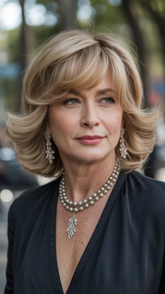 Curtain Bangs with Feathered Layers