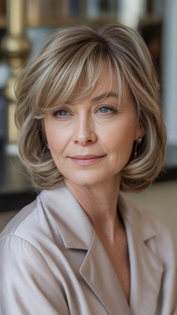 Wispy Fringe with Collar-Length Cut