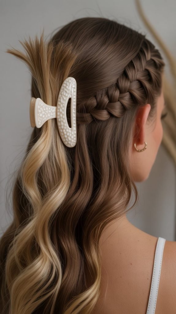 Braided Half-Up Accent