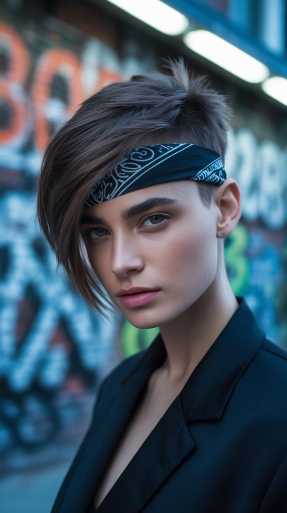 Asymmetrical Bandana Wrap