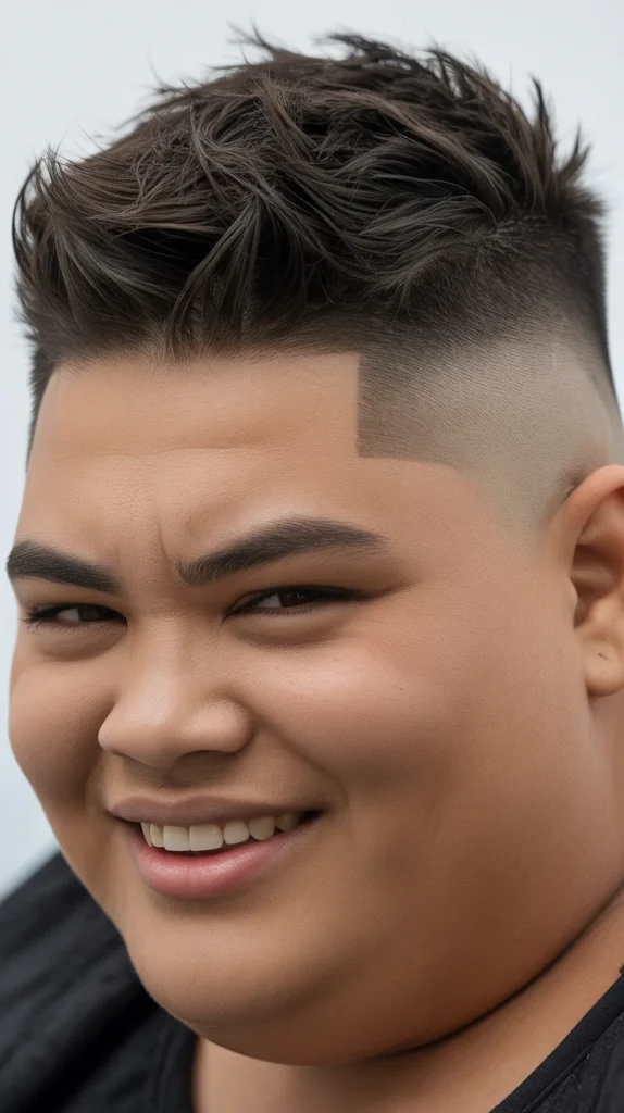 Textured Mohawk Fade