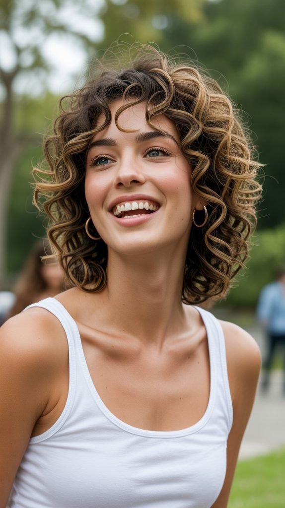 Bouncy Medium Curls