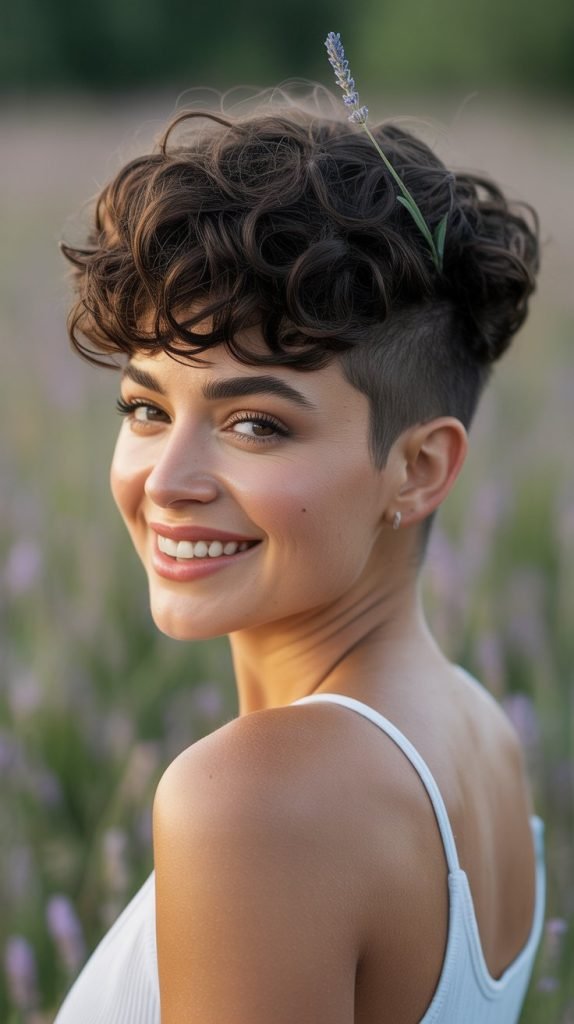 Curly Pixie Cut