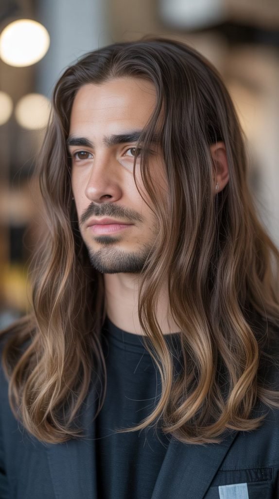 Long Hair Color and Highlights