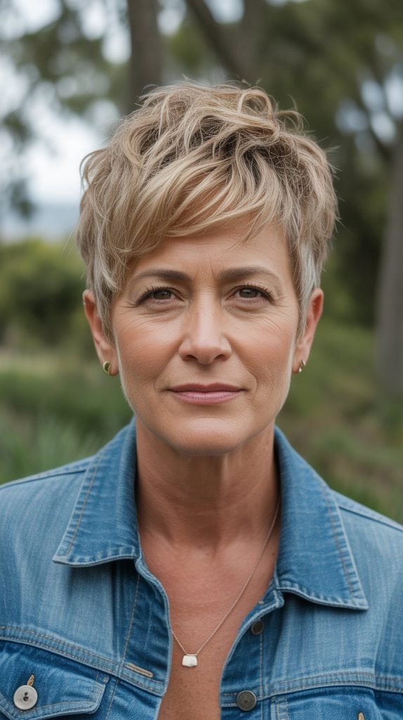 Tousled and Casual Pixie