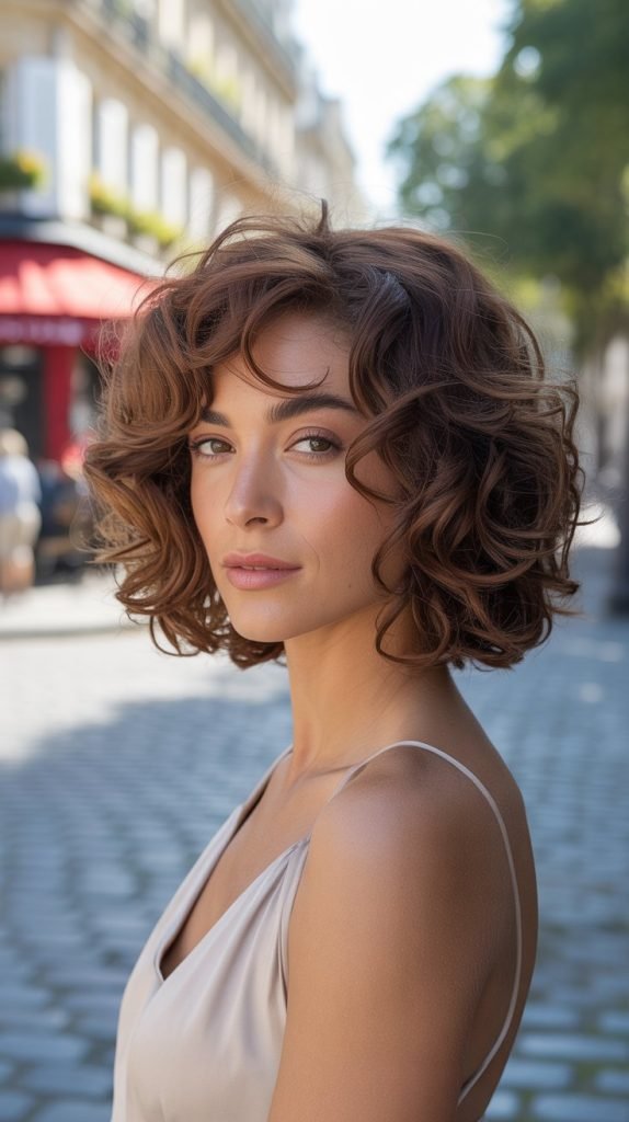 Textured French Bob with Natural Movement