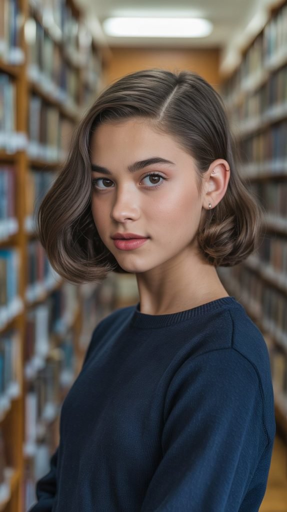  Classic Bob with Side Part