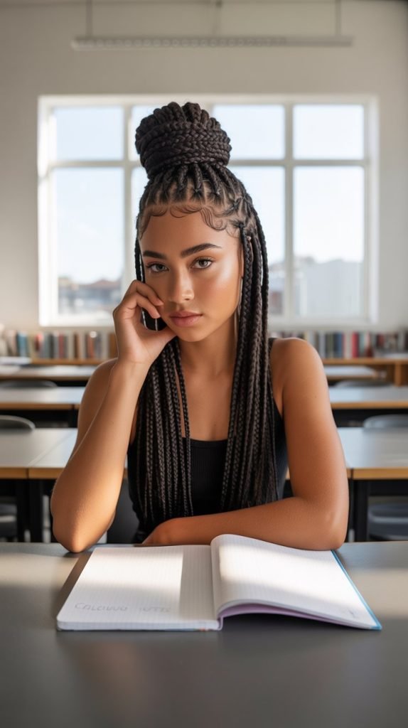 Braided Top Knot Bun