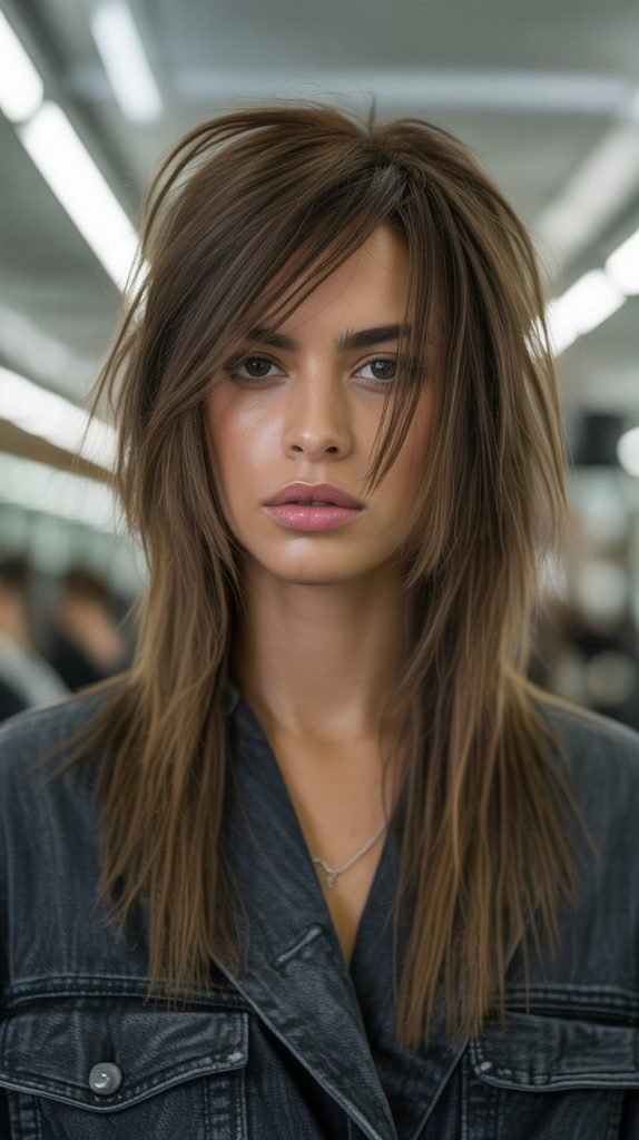  Long Hair with Choppy Layers