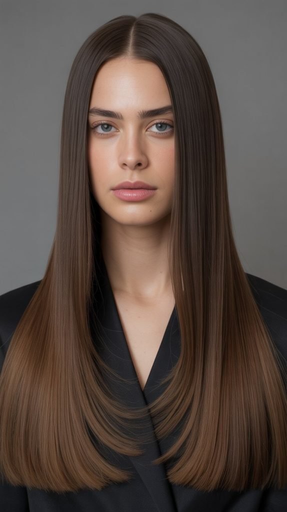 Long Straight Cut with Blunt Ends