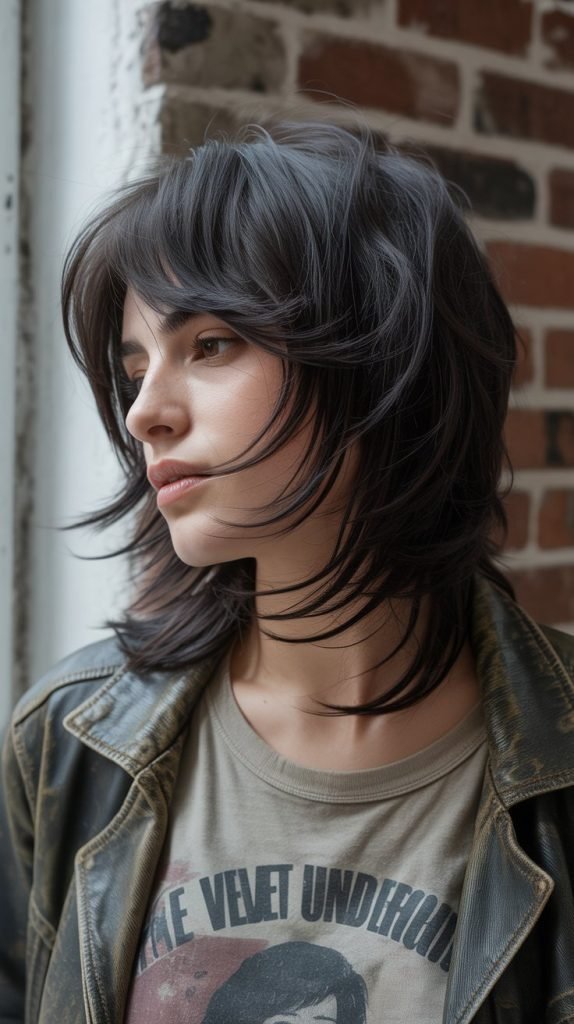 . Long Hair Razor Shag