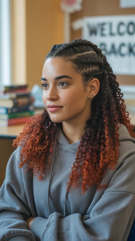 Braided Half-Up Style