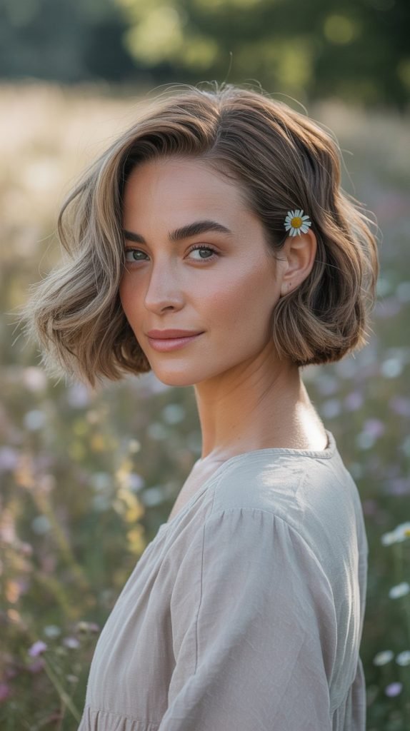 Textured Long Stacked Inverted Bob