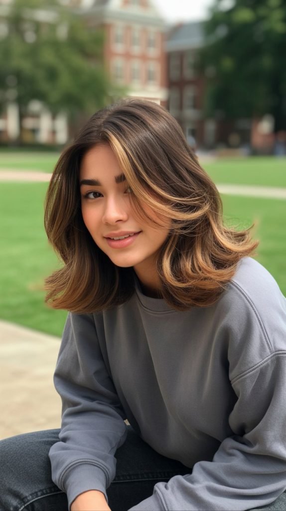  Layered Shoulder-Length Style