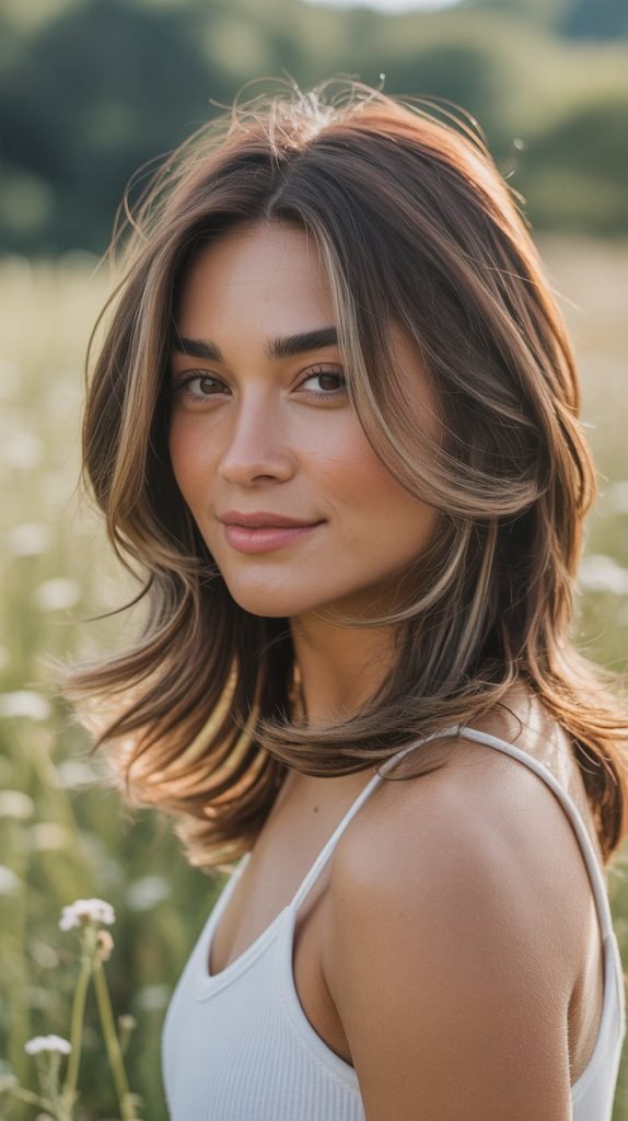 Subtle Babylights in Caramel Tones