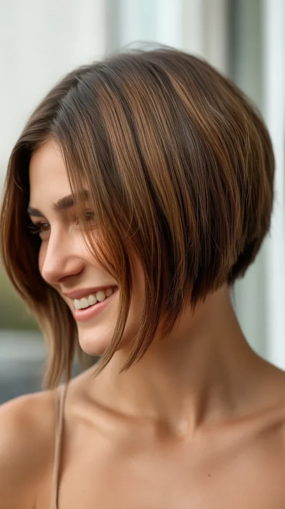 Inverted Bob with Stacked Back