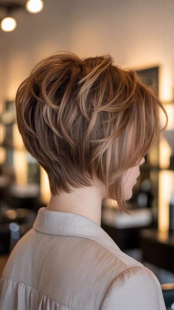 . Graduated Stacked Inverted Bob