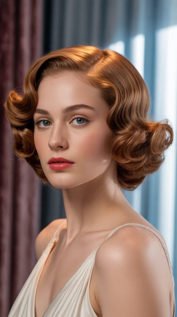 Vintage Hollywood Curly Bob