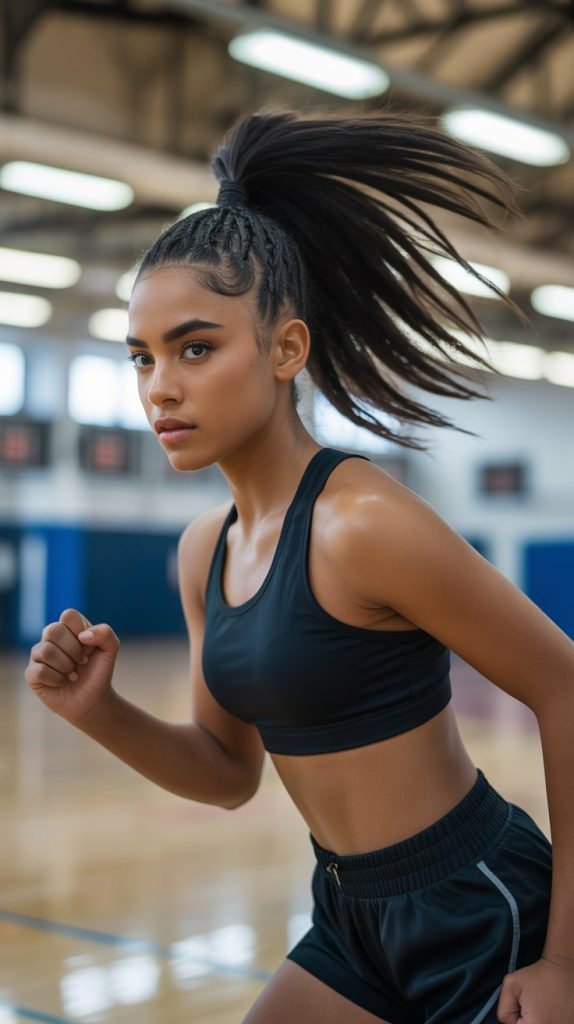 High Ponytail with Volume