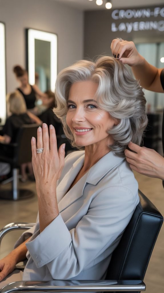  Crown-Focused Layered Cut