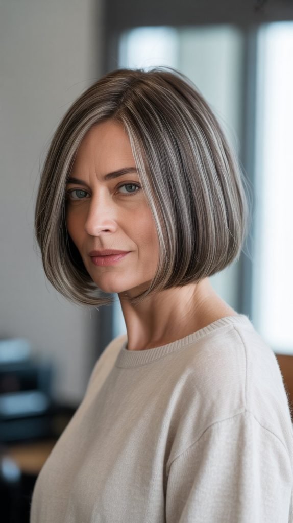 Blunt Cut Bob with Minimal Layers