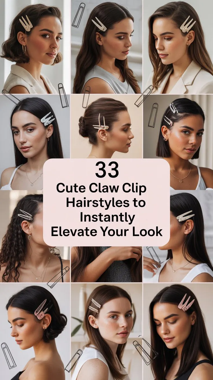 Cute Claw Clip Hairstyles to Instantly Elevate Your Look