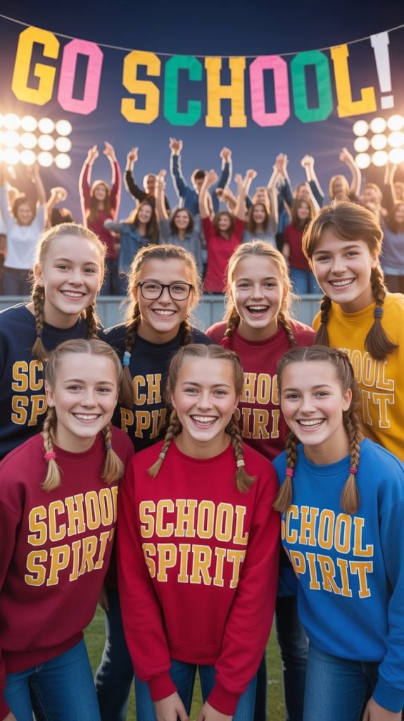 Team Spirit and School Pride Braids