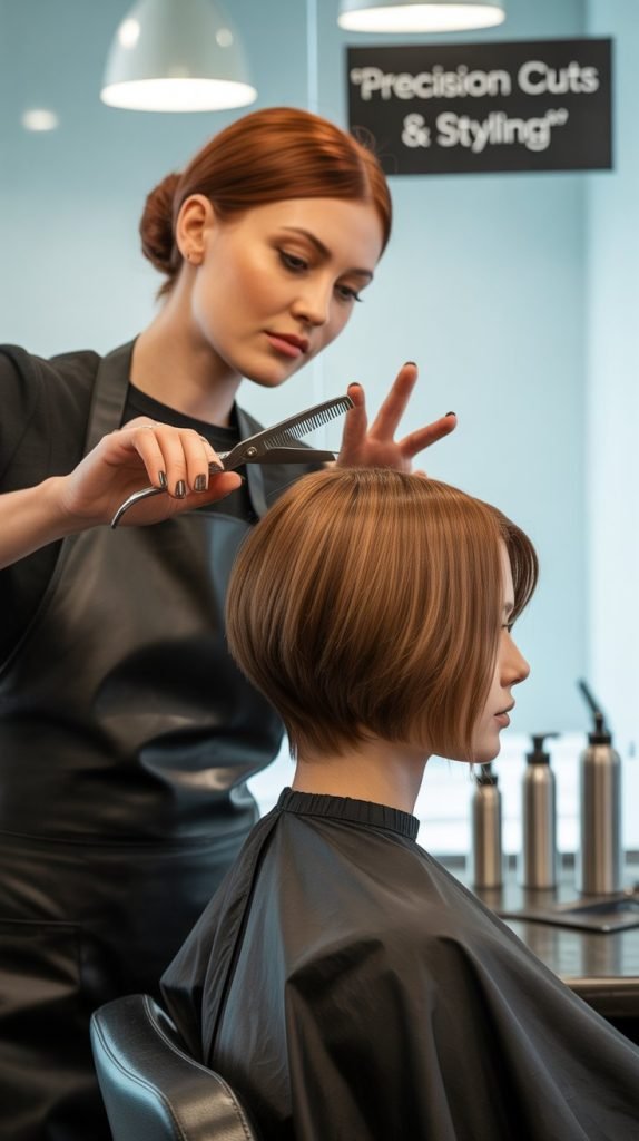 Short Hair with Layered Texture Combination