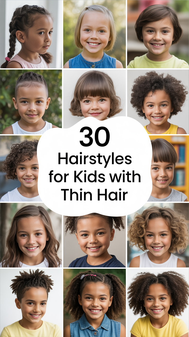 30 Hairstyles for Kids with Thin Hair